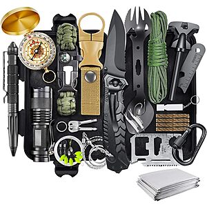 30-in-1 LAUFARY Outdoor Survival Equipment Kit  + Free Shipping