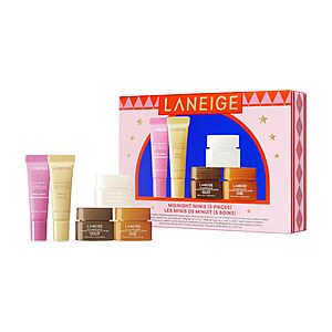 5-Piece LANEIGEMidnight Minis Lip Glowy Balm and Lip Sleeping Mask Gift Set .95 w/ Subscribe & Save