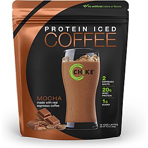 14.3-Oz-15.8-Oz Chike 20g High Whey Protein Iced Coffee (Mocha, Caramel) from  & More w/ Subscribe & Save