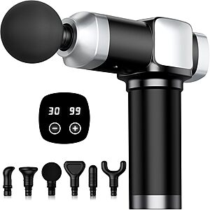 Prime Members: Camefer 30-Speed Deep Tissue Massage Gun w/ 6 Attachments $18.99 + Free Shipping