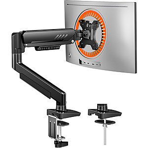 ErGear VESA Single Monitor Arm w/ Desk Mount $16 