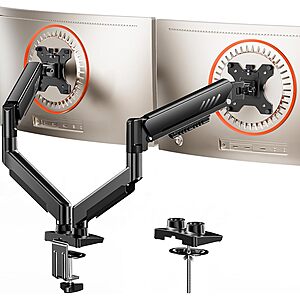 Prime: ErGear VESA Adjustable Dual Monitor Arms w/ Desk Mount (for 13-32" Monitors) $27.60 + Free Shipping