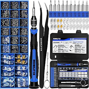 Mingfix Magnetic Eyeglasses Repair Kit w/ Screws & Silicone Nose Pads $4.65