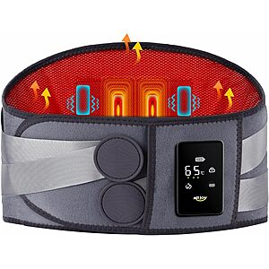 Alljoy Cordless Heating Pad for Back w/ 3 Heating Levels & Adjustable Vibration $24.60 + Free Shipping