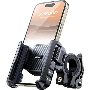Joyroom Motorcycle & Bike Phone Mount (Black) $7.91, (Black Red) $7.59 + Free Shipping w/ Prime or on $35+