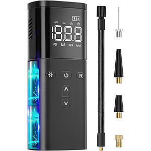 Prime Members: Goxifaca Cordless Portable 120 PSI Tire Inflator Air Compressor $13.29 + Free Shipping