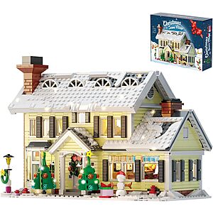 1156-Piece Myfuntoy Christmas Snow Village Holiday House Building Set $20 + Free Shipping