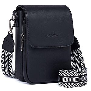 POIUGOYA Small Crossbody Bag w/ Triple Compartment $12.50 