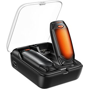 2-Pack Kesguar Rechargeable Magnetic Hand Warmers w/ 10000mAh Charging Case $12.90