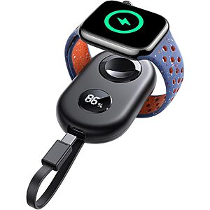 JOYROOM 2500mAh Portable Magnetic Charger for Apple Watch w/ USB C Cable (Black, Blue or Pink) $9.79 + Free Shipping w/ Prime or on $35+