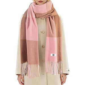 Fygicub Women's Thick Long Scarf Shawl (Various Colors) from .25