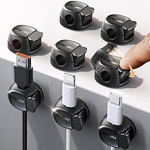 8-Pack Chfeila Dual Spring & Clasp Cord Organizer $4 