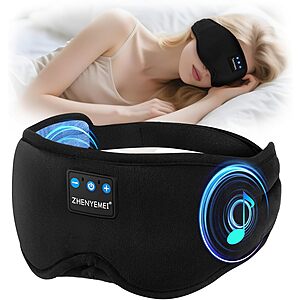 Prime Members: Zhenyemei Blackout Sleep Eye Mask w/ Bluetooth Headphones $13 + Free Shipping