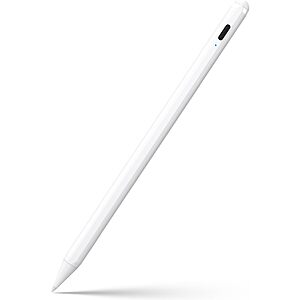 JAMJAKE Stylus Pen for Apple iPad (Compatible with 2018-2025 iPad Pro, White) $5 