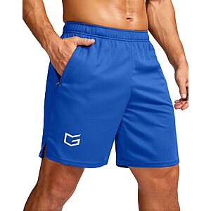 G Gradual Men's Quick Dry Athletic Running Shorts w/ 2-Zipper Pockets (size XS-3XL, 5"/7"/9" Inseam, Various Colors) + Free Shipping w/ Prime or on +