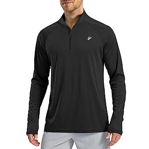 Pudolla Men's 1/4 Zip UPF 50+ Sun Protection Shirt (size S-2XL, Various Colors) $9.99 + Free Shipping w/ Prime or on $35+