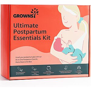 Grownsy All-In-One Ultimate Postpartum Essentials Recovery Kit $21.49 + Free Shipping w/ Prime or on $35+