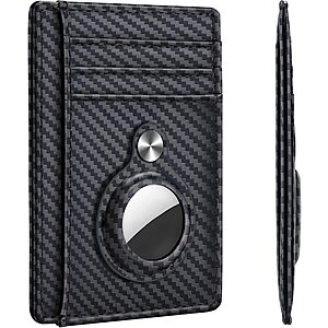 Hawanik Men's RFID Minimalist Wallet w/ Airtag Holder (Various Colors) $5 