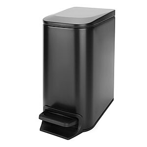 1.6-Gallon Cesun Slim Stainless Steel Step-On Trash Can w/ Soft-Close Lid & Removable Inner Bucket (Matt Black) $14.99 + Free Shipping