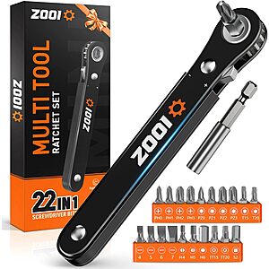 Zooi 22-in-1 Ratchet Screwdriver Set (2 colors) $5.99 + Free Shipping w/ Prime or on $35+