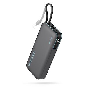 CUKTECH 20000mAh 45W Power Bank w/ Built-in USB-C Cable $18.08 + Free Shipping w/ Prime or on $35+