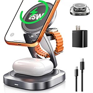 avedio links 3-in-1 25W MagSafe Foldable Charger for Apple iPhone, Watch & Airpods $18.99 + Free Shipping
