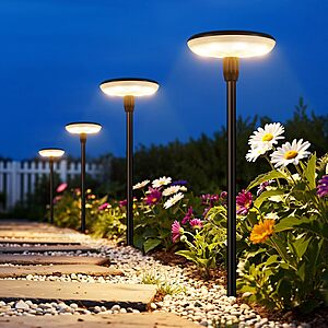 8-Pk LETMY 1000mAh Solar LED Outdoor Pathway Lights $29.90 + Free S&H
