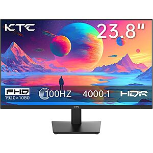 23.8" KTC H24V27 1920x1080 FHD 100Hz Monitor $63 + Free S&H