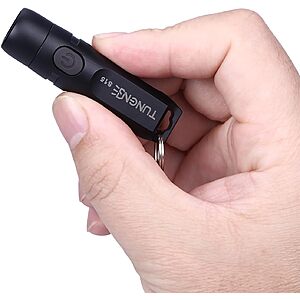 Prime Members: TUNENGE S15 Rechargeable 650 Lumen Keychain Flashlight (Black) $8.29 + Free Shipping