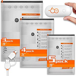 12-Pk Wfiia Vacuum Seal Storage Bags