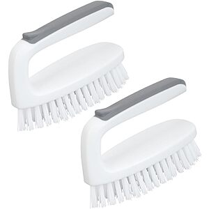 2-pk CELOX Heavy Duty Scrub Brush w/ Handle (white)