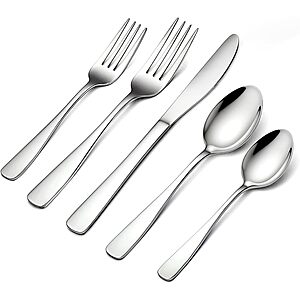 40-Pc BEWOS Stainless Steel Flatware Set (Service for 8)