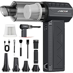 JVSCAM F30MAX Cordless Rechargeable Air Duster and Vacuum