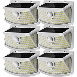 Prime Members: 6-Pk Aootek 120-LED Solar Outdoor Motion Sensor Lights from $15.50 + Free S&H
