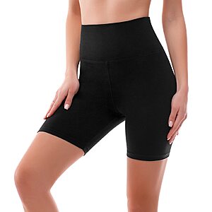 Sinophant Women's High-Waisted 6" Biker Shorts (size S-XXL, Various Colors) from $3.49 + Free Shipping w/ Prime or on $35+