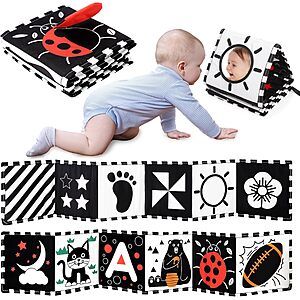 Urmywo Tummy Time High Contrast Newborn Baby Toy $6.29 + Free Shipping w/ Prime or on $35+