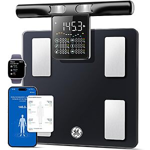 GE 8-Electrode Smart Body Composition Scale w/ 5.3" Handle Display & Bluetooth $59.80 + Free S&H