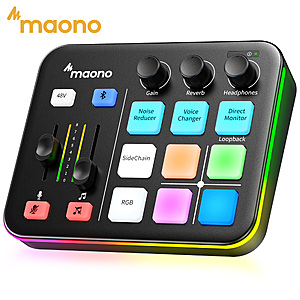 MAONO G1 Neo Gaming Audio Mixer Audio Interface with XLR Input & 48V $28.06 + Free Shipping