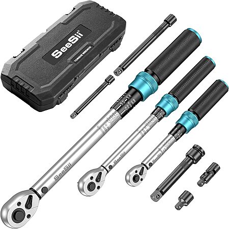 8-Piece Seesii 72-Tooth Torque Wrench Set (1/4, 3/8, 1/2") $50.99 + Free Shipping