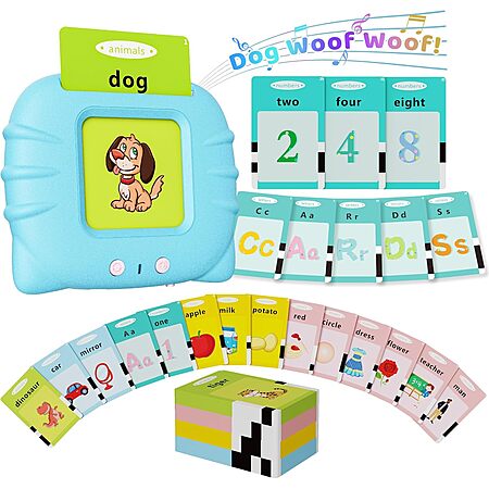 Allusaty 248-Sight Words Talking Flash Cards for Toddler (3 colors) $4.99 + Free Shipping w/ Prime or on $35+