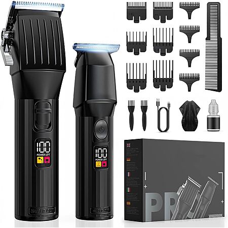 Solati Cordless Rechargeable Hair Clipper and Trimmer Set with 10 Combs & Accessories $17.15 + Free Shipping w/ Prime or on $35+