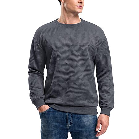 G Gradual Men's Geometric Textured Sweatshirt (size S-3XL, various colors) $14.84 + Free Shipping w/ Prime or on $35+