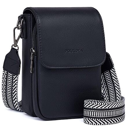 POIUGOYA Small Crossbody Bag w/ Triple Compartment $12.49 + Free Shipping w/ Prime or on $35+
