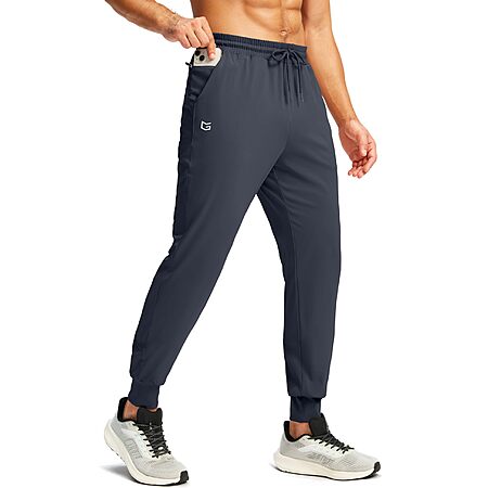 G Gradual Men's Joggers Sweatpants with 2 Pockets & 1 Zipper Pocket (size S-XXL, various colors) from $11.75 + Free Shipping w/ Prime or on $35+