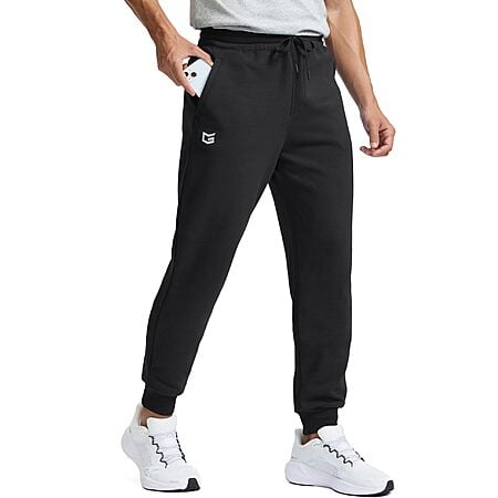 G-GRADUAL Men's Cotton Fleece Lined Jogger Sweatpants w/ 3 Zipper Pockets (size S-3XL, various colors) from $17.44 + FS w/ Prime or on $35+