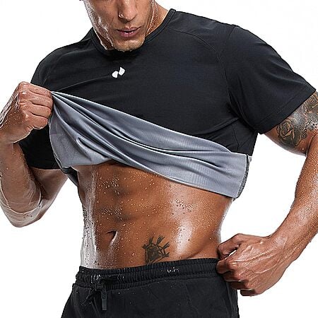 HOTSUIT Men's Heat-Trapping Sauna T-Shirt(size S-4XL, 3 colors) $13.49 + Free Shipping w/ Prime or on $35+