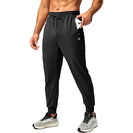 Pudolla Men's Fleece Lined Joggers Sweatpants w/ 2-Zipper Pockets (size XS-XXL, various colors) $12.99 + Free Shipping w/ Prime or on $35+