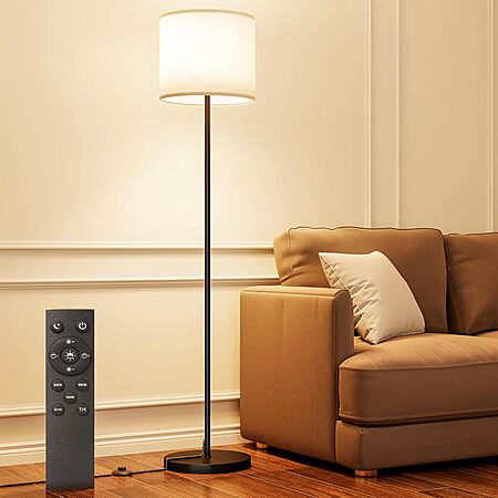 60" Keepsmile Dimmable Floor Lamp w/ 12W LED Bulb & Magnetic Remote (Ink-Black, 3000K-6500K) $19.99 + Free Shipping