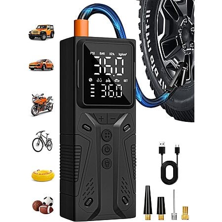 AIRSURE Portable 150PSI Cordless Air Compressor & Tire Inflator $11.99 + Free Shipping w/ Prime or on $35+
