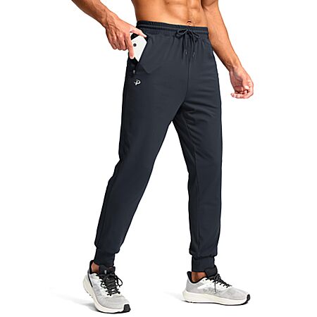 Pudolla Men's Lightweight Jogger Sweatpants w/ 2-Zipper Pockets (size XS-XXL) $9.99 + Free Shipping w/ Prime or on $35+